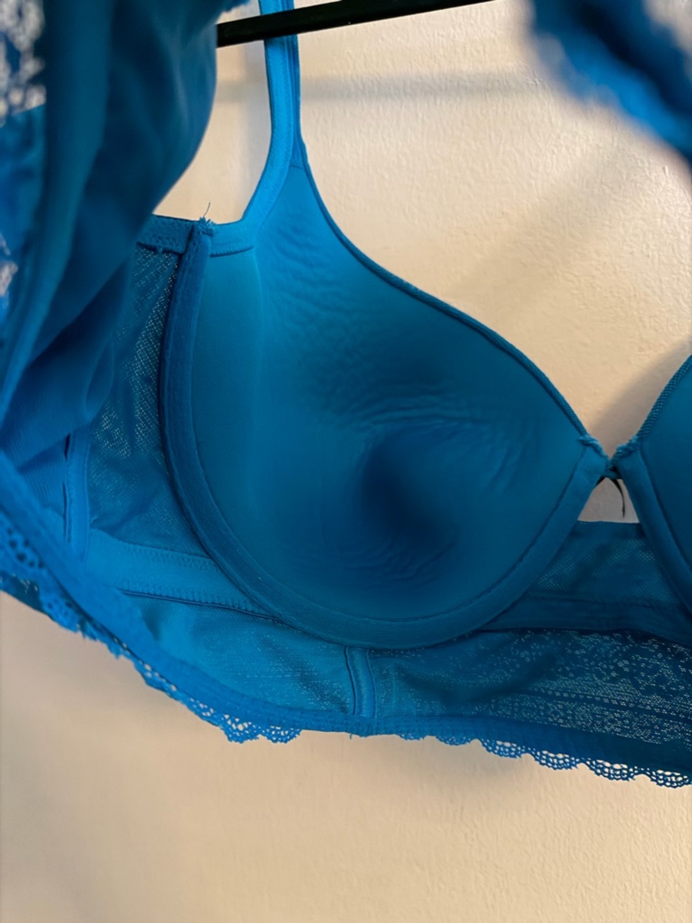 Cacique Teal Lace-Trim T-Shirt Bra - Picture 3 of 4